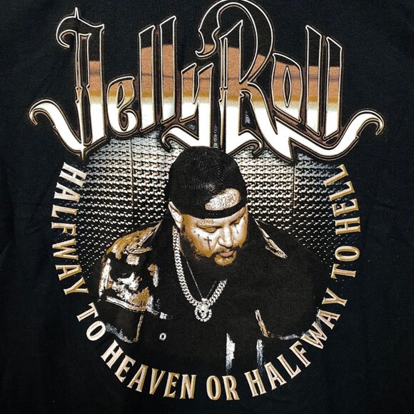 Jelly Roll Halfway To Hell Whitsitt Chapel Album T-Shirt Medium - Picture 2 of 4